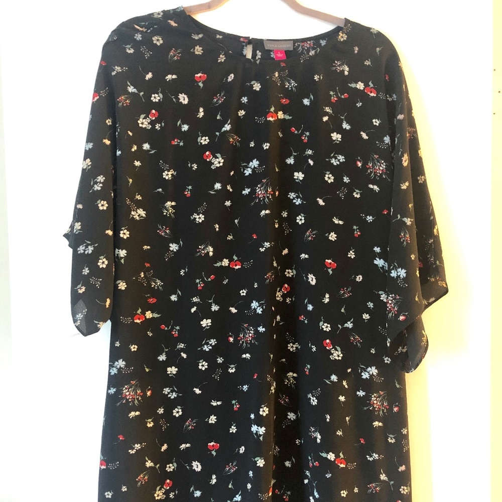Vince Camuto Black Floral Dress (Nordstrom)